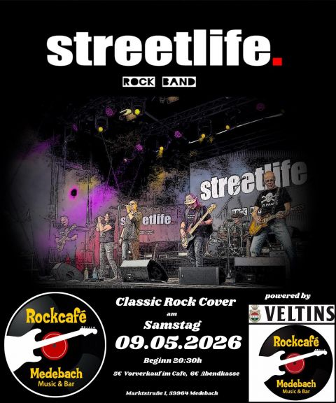 Veranstaltung: Streetlife - Live Musik im Rockcafé Streetlife im Rockcafé 2026